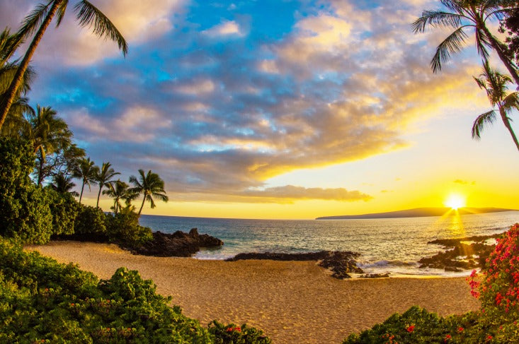 Hawaiian Sunset Cremation Urns - Commemorative Cremation Urns